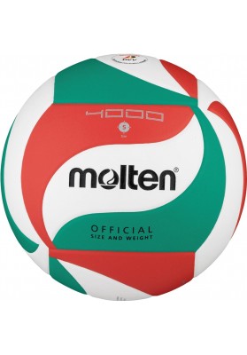 Baltas - žalias - raudonas tinklinio kamuolys MOLTEN V5M4000