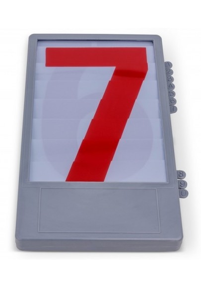 Manual digit case for score boards