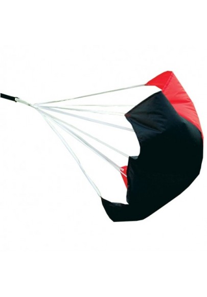 Juodas raudonas jėgos parašiutas